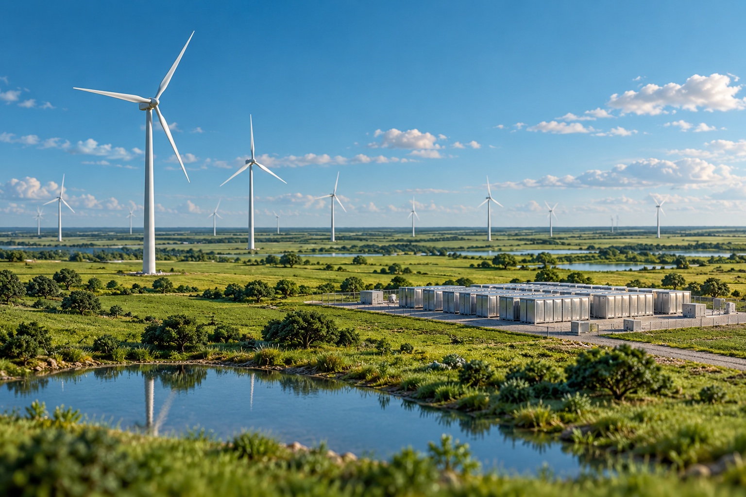 Conceptual Verdant editorial illustration: texas storage